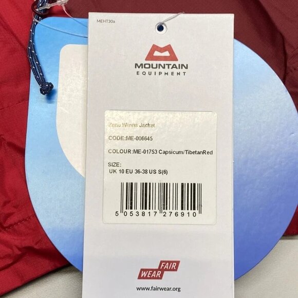 NEW MOUNTAIN GEAR Womens Jacket Capsicum/Tibetan Red Size S Zeno Hooded Full Zip - Picture 11 of 12